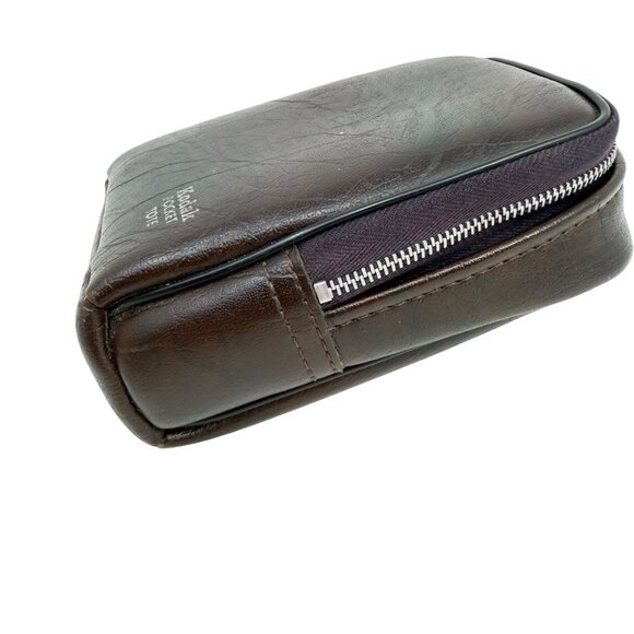 Vintage Kodak Camera Case Pocket Tote - Brown Leather w/ Belt Clip - Picture 4 of 5